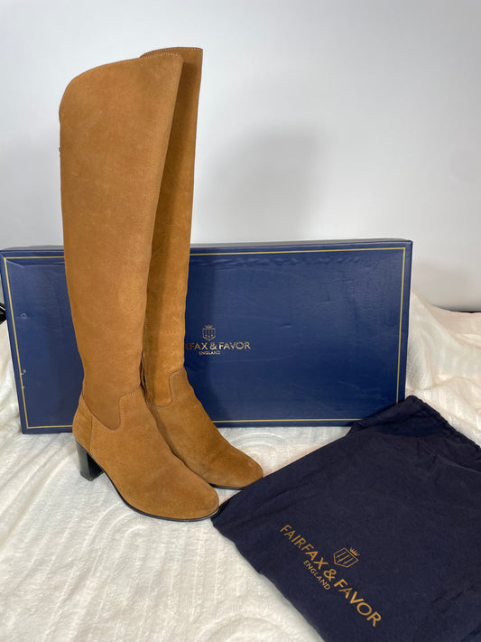 Fairfax & Favor Amira Heeled Over The Knee Boots Size 6