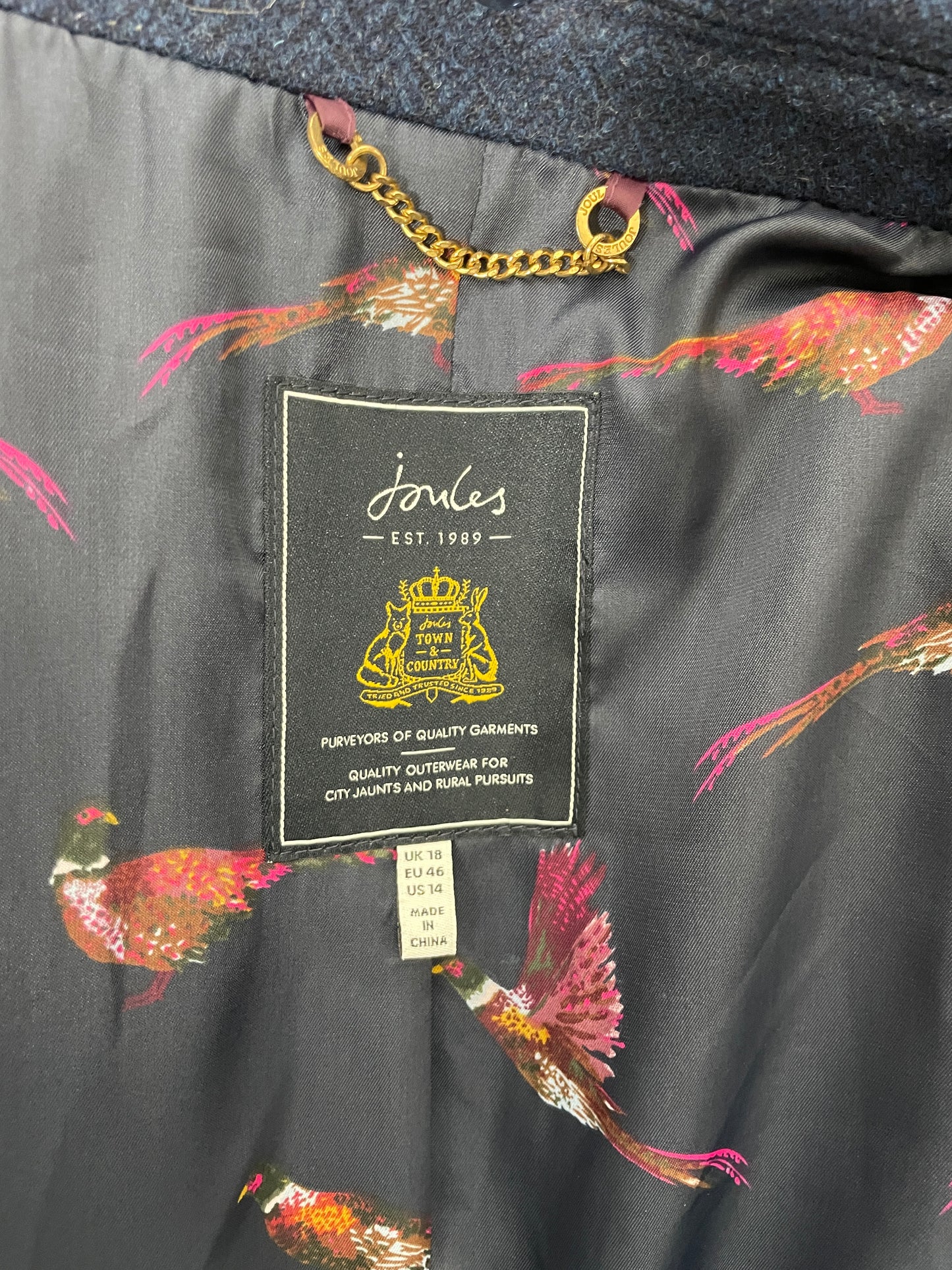 Joules Langley Coat Size 18