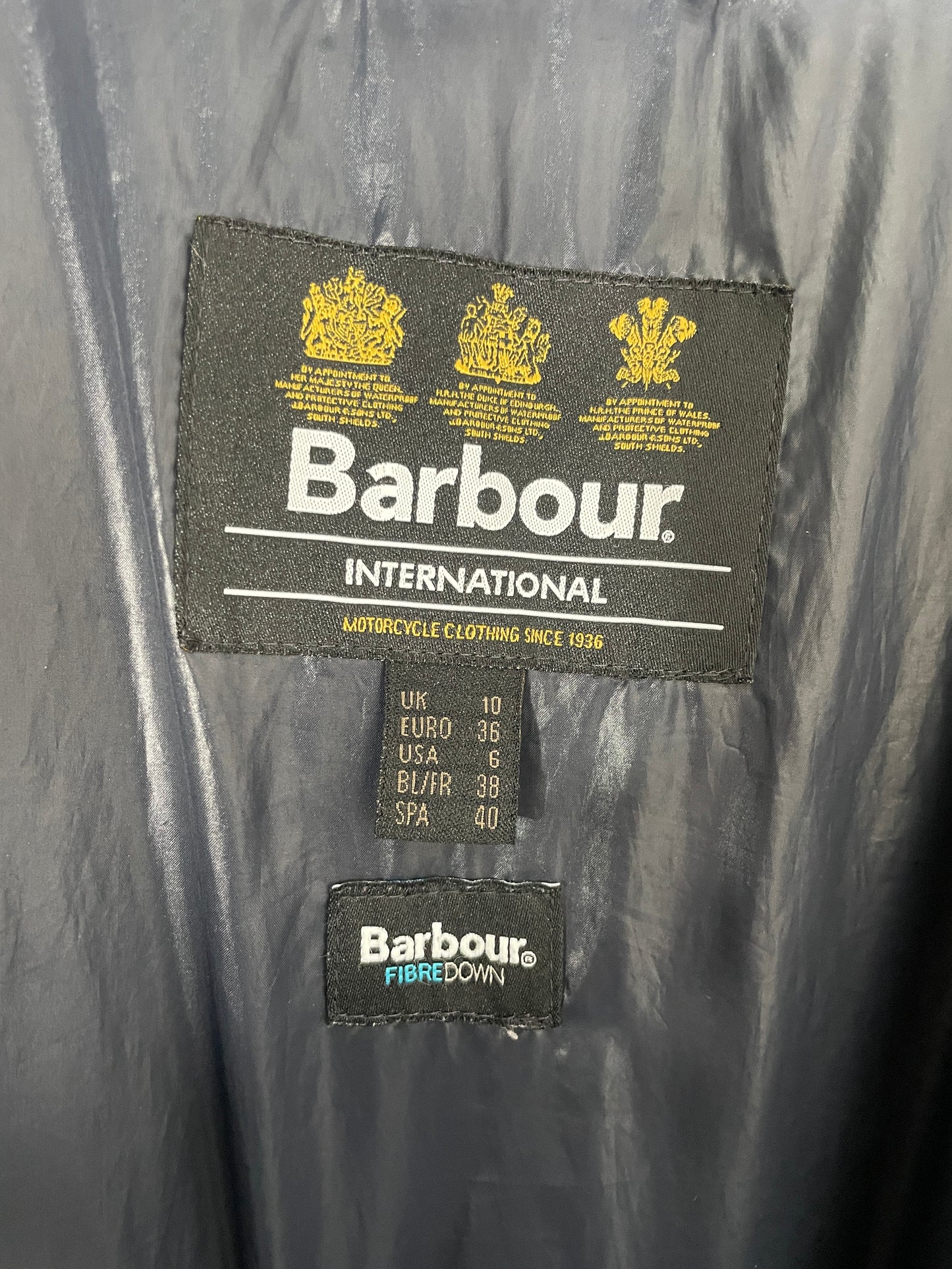 Barbour Quilted Coat Size 10